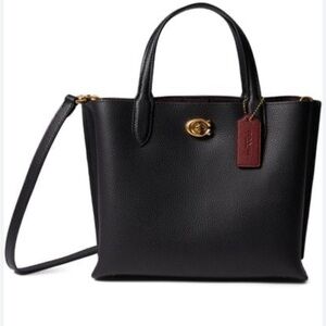 Coach Bag Crossbody Willow Tote 24 Black